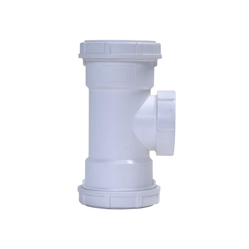 立管檢查口丨HDPE螺旋壓蓋式連接靜音管